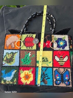 Handmade Tapestry Patchwork Tote Bag - Multicolor